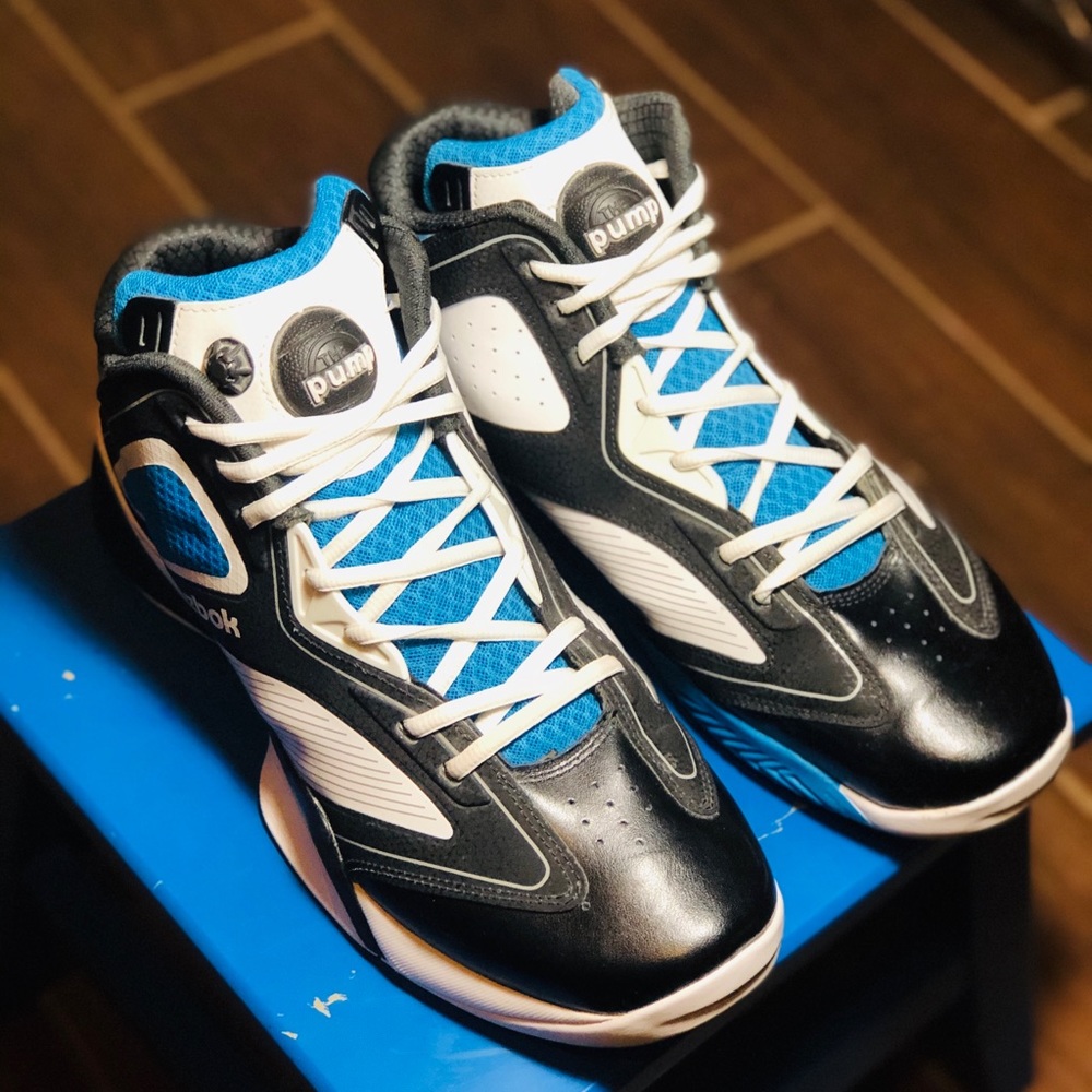 Vintage Reebok Pump Mens Sz 12 Blue DMX Foam